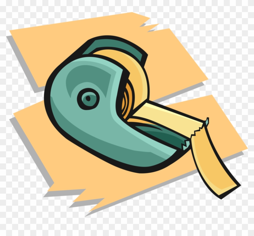 Vector Illustration Of Pressure-sensitive Adhesive - Clip Art - Full ...