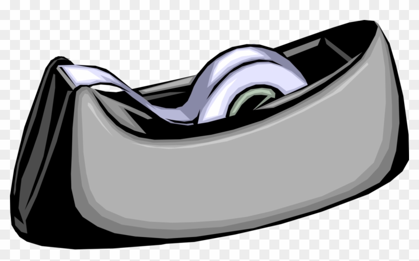 Vector Illustration Of Pressure-sensitive Adhesive - Klebestreifen Clipart #1228366