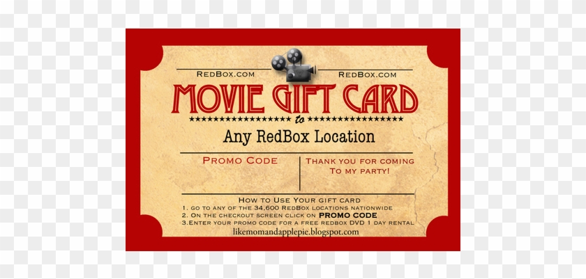00 Redbox Movies E Gift Card Code No Expiration - Vintage Advertisement #1228369