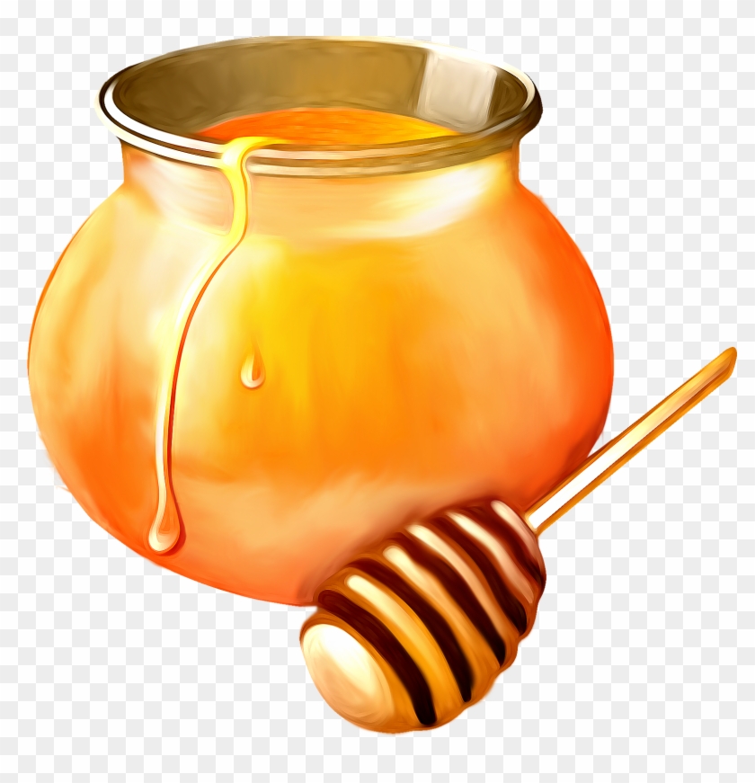 Bee Honey Jar Clip Art - Portable Network Graphics #1228383