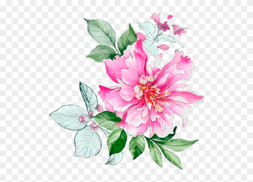 Flower Prints - Watercolor Peony Flower Design Chinese New Year #1228558