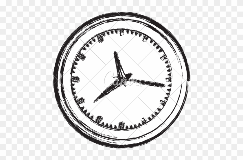 Wall Clock Sketch - Clock Sketch Png #1228602