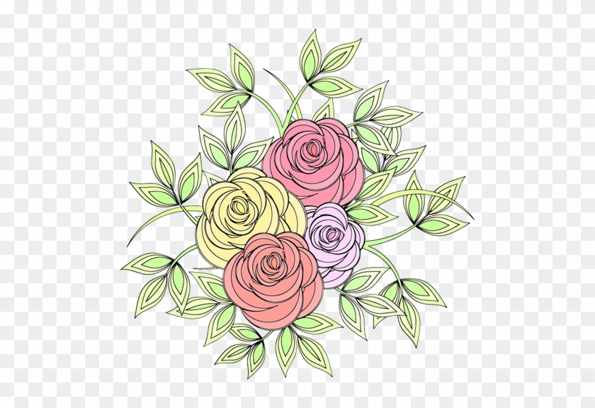 Desenho De Vetor De Rosas - Rosas Vectyor Png #1228678
