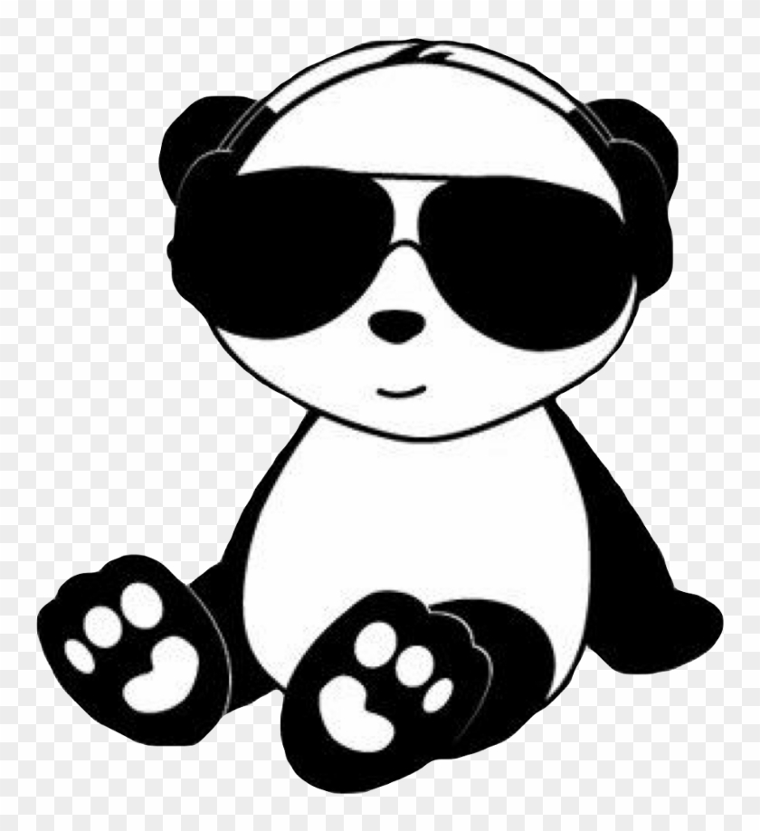 Chill Panda Cute Kawaii Black White Animal Bear Paw - Casebee - Fat Panda With Sun Glasses Print Iphone 5c #1228706