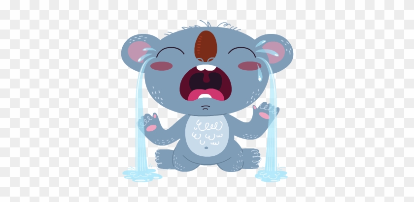 Koala Clipart Sad - Crying Koala #1228718