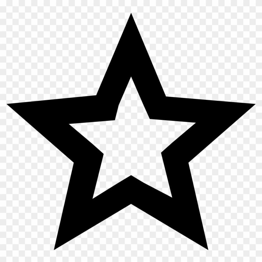 Black And White Star Emoji #1228738