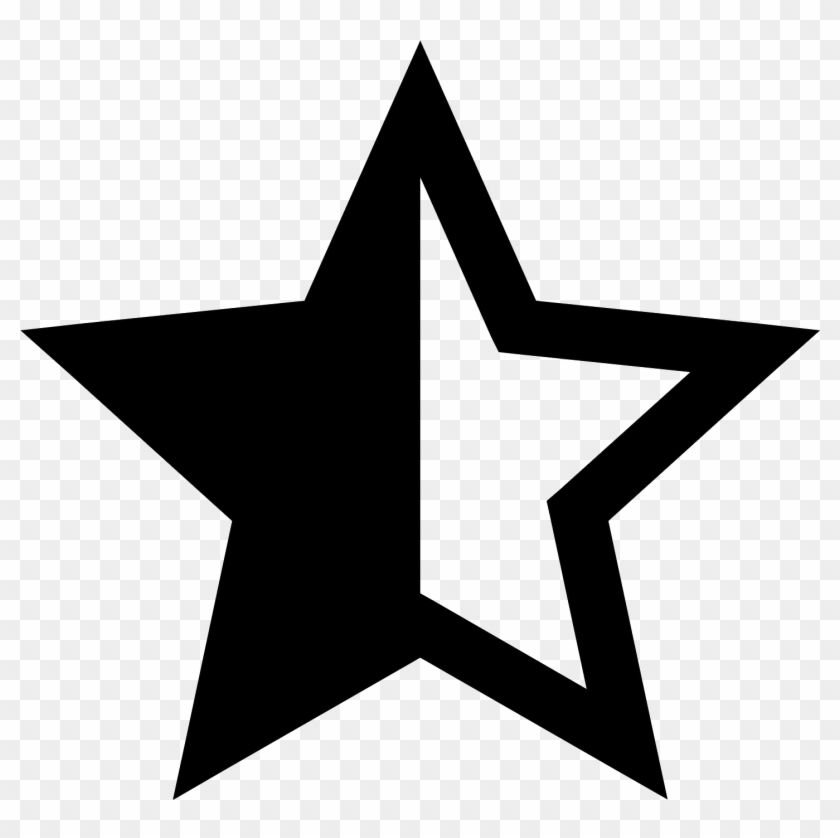 Half Star Icon Png #1228771