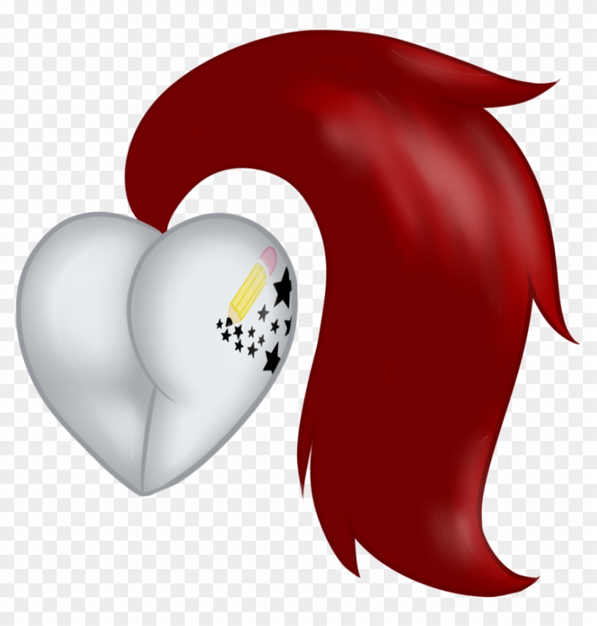 Heart Butt Blackstar By Mondlichtkatze Heart Butt Blackstar - Cartoon #1228780