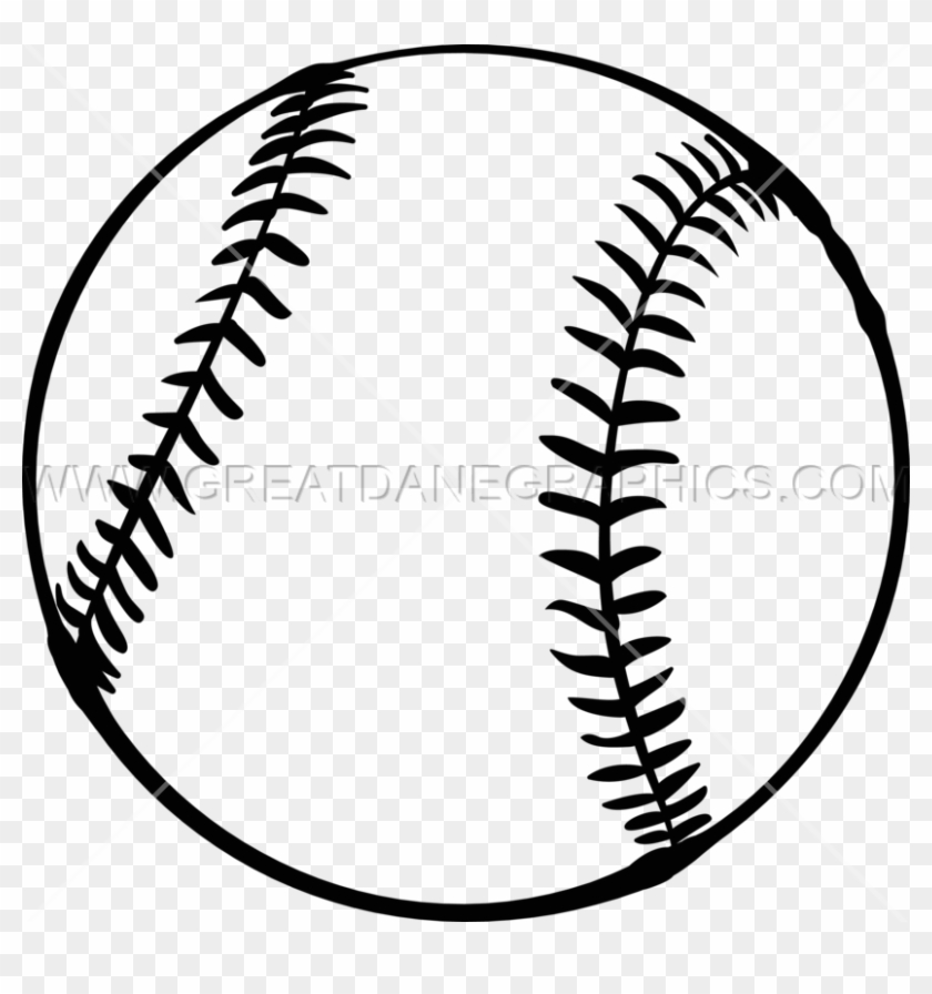 Softball - Drawing Of A Softball #1228848