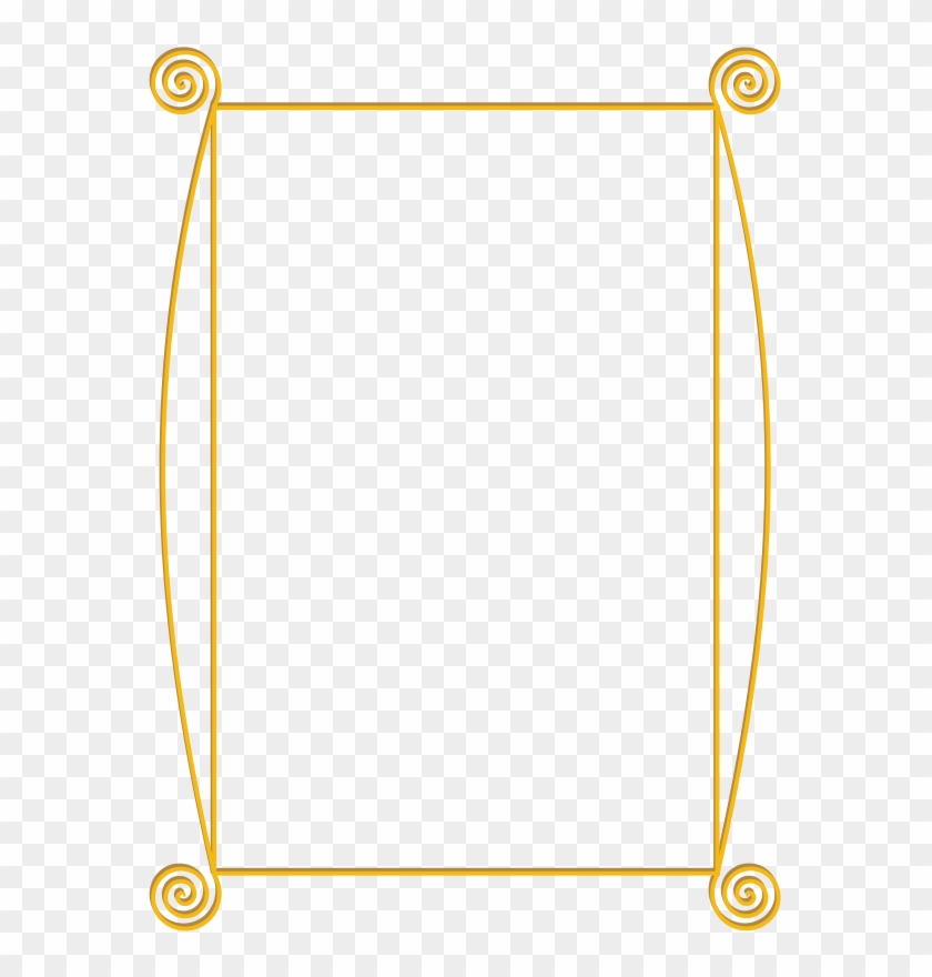 Golden Spiral Frame Clip Art - Gold Border Clip Art #1228865