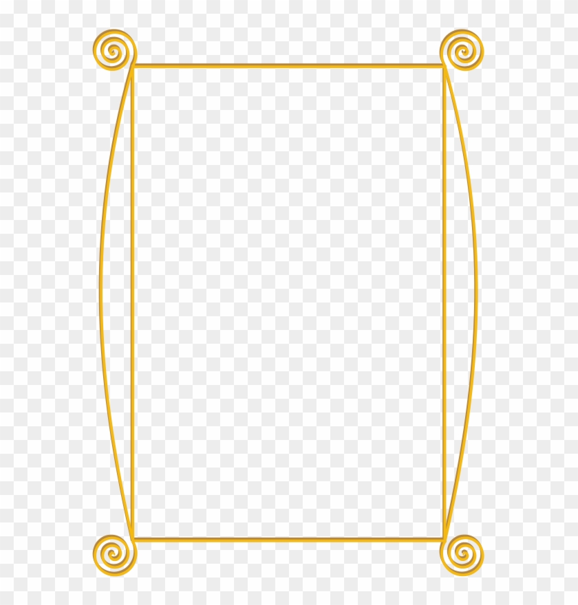 Golden Spiral Frame Clip Art - Gold Border Clip Art #1228865