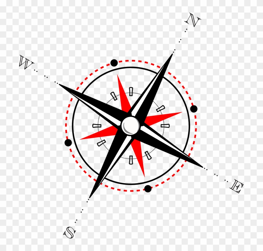 Compass Rose Clipart 10, - North Point Symbol Architecture #1228933