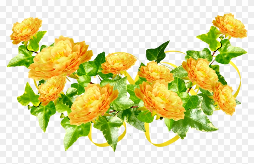 Garden Roses Flower Picture Frames Yellow - Love #1228935