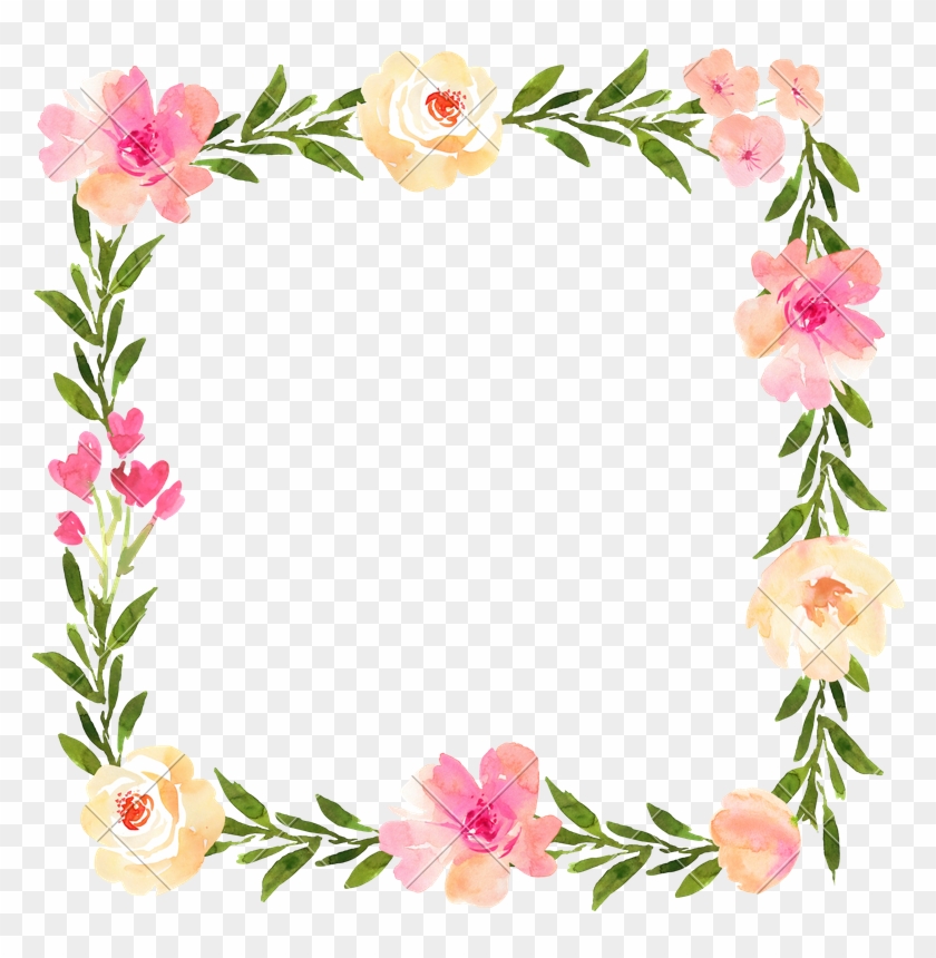 Floral Wedding Wreath With Roses - Wreath #1228948