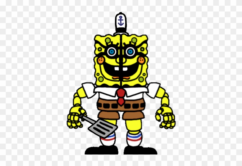 Sister Location Styled Spongebob By Thecosmicmonitor - Five Nights At Freddy's #1228965