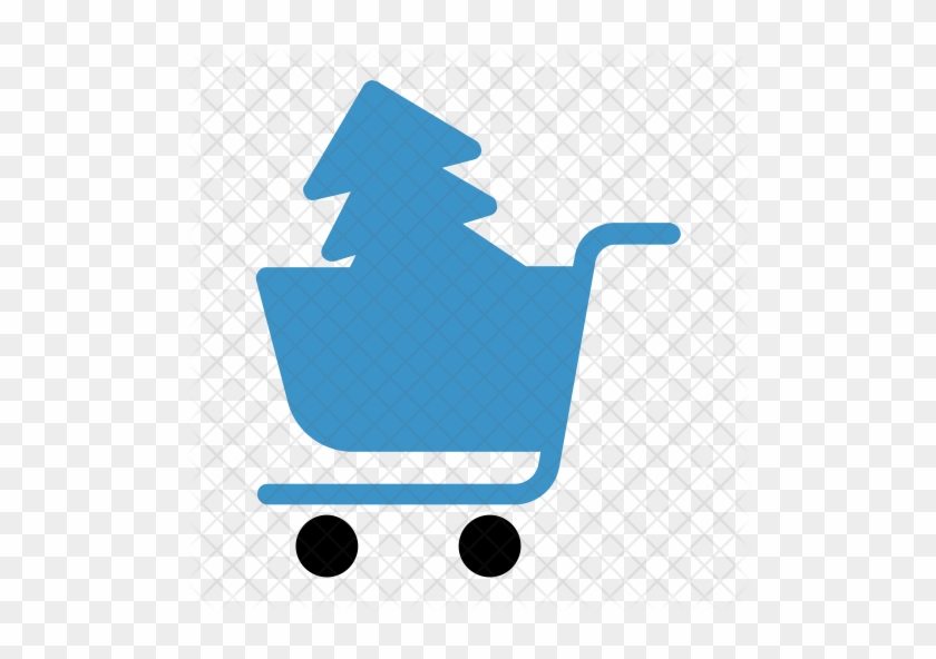 Christmas Shopping Icon - Shopping Cart #1228992