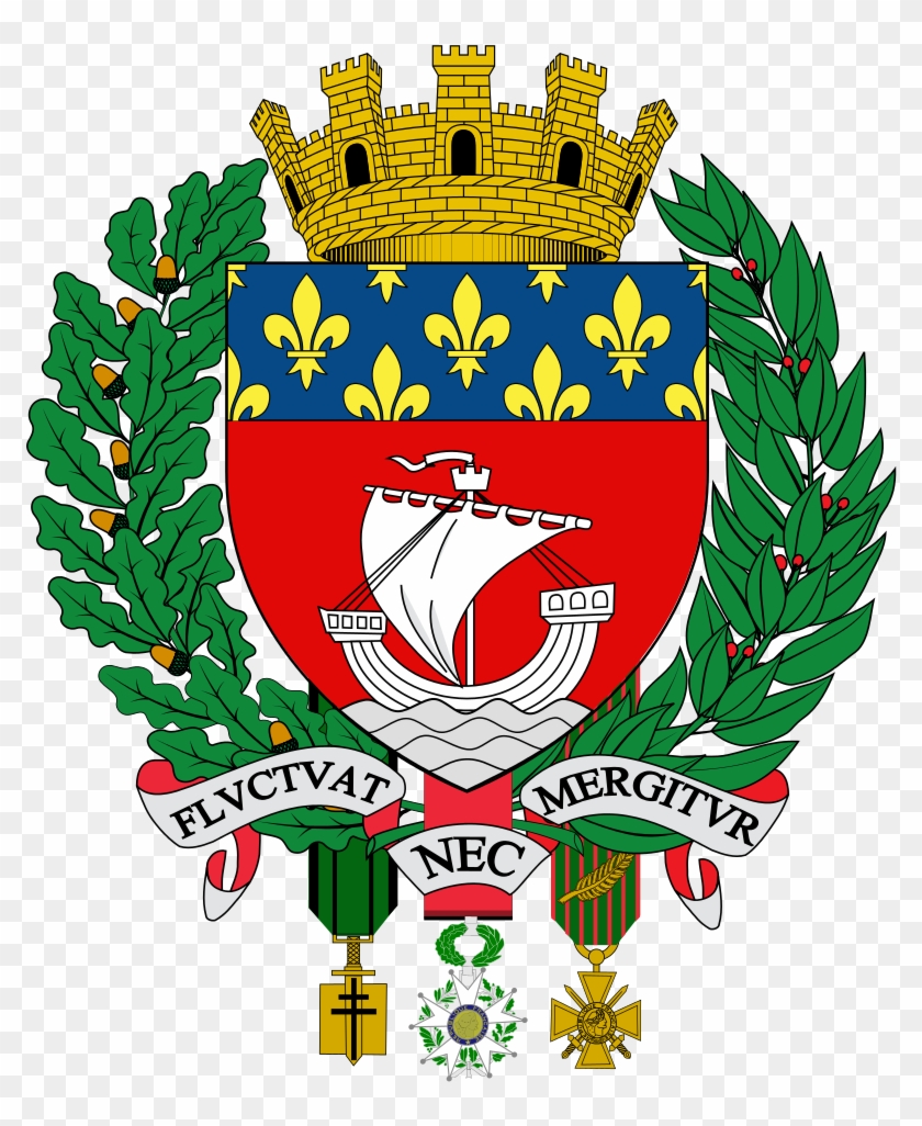 Paris Coat Of Arms - Paris Fluctuat Nec Mergitur #1229185