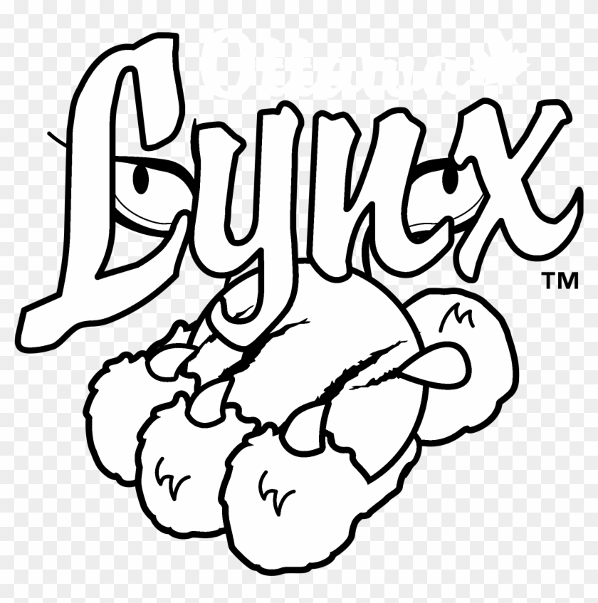 Ottawa Lynx Logo Black And White - Ottawa Lynx #1229279