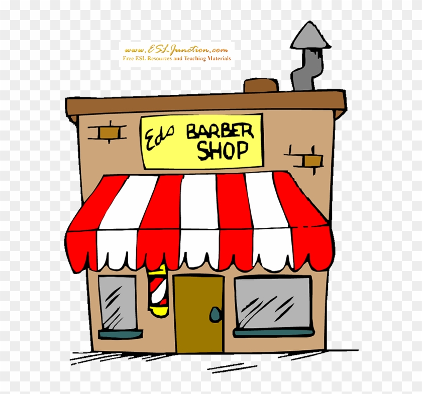 Building Clipart Barber Shop - Barber Shop Flashcards #1229307