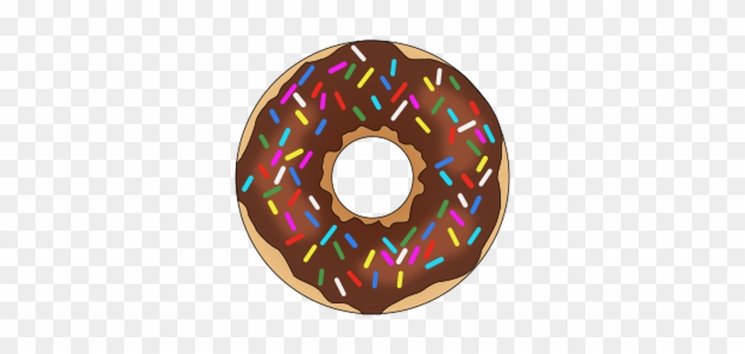 When I Need Clipart I Always Use Openclipart - Sprinkle Chocolate Donut 2.25" Large Magnet #1229354