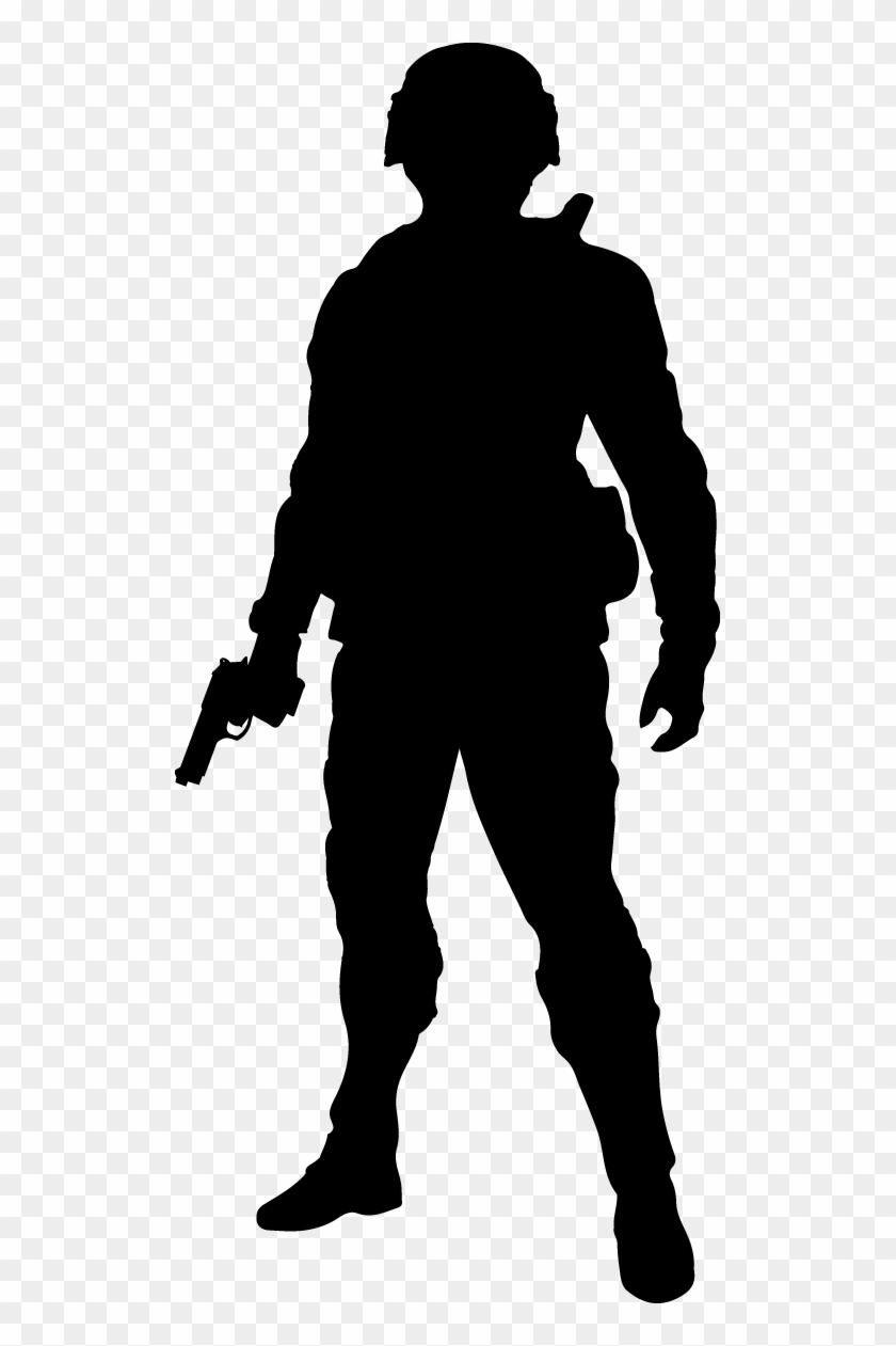 Silhouette Soldier Clip Art - Soldier Silhouette Vector Png #1229550