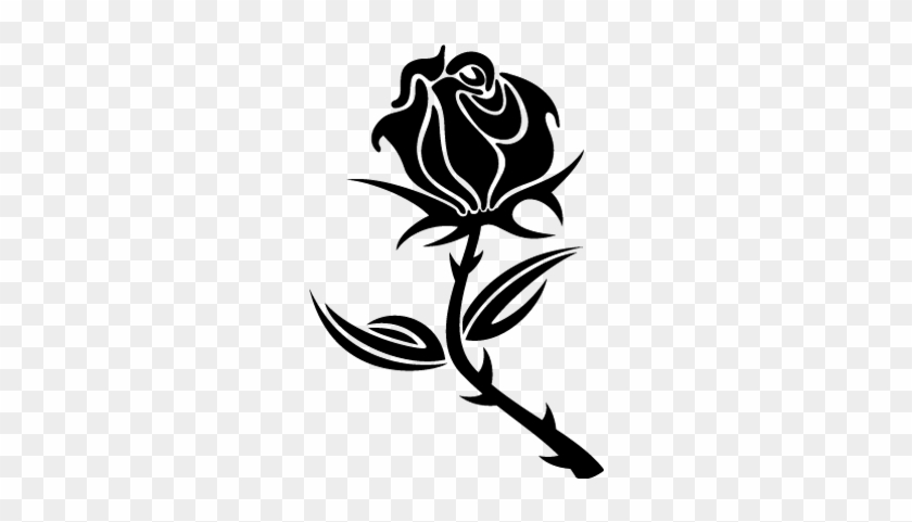 Rose Silhouette Png Imagenes Rosas Png Rose Silhouette - Black Rose Vector Free #1229592