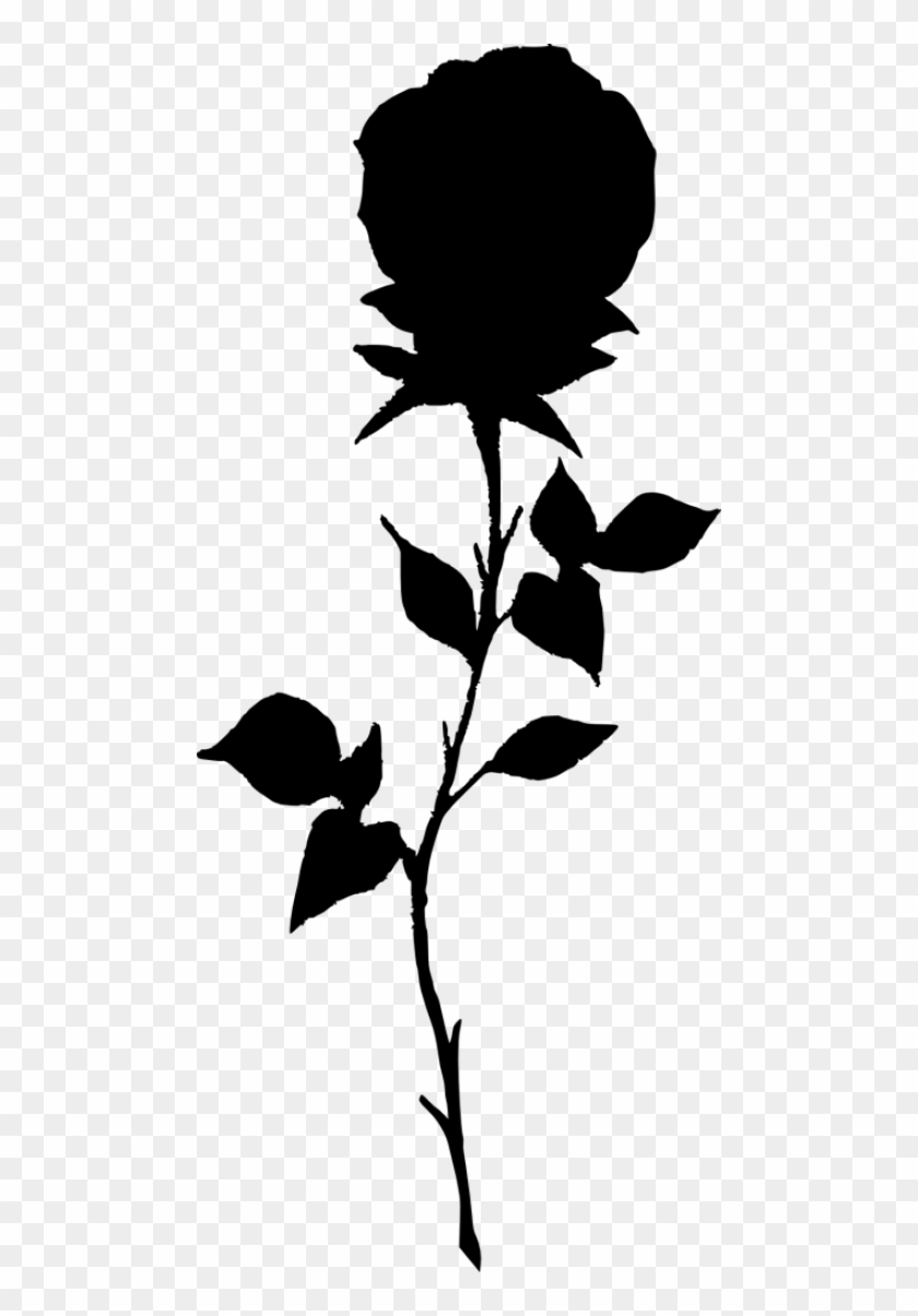 Free Png Rose Silhouette Png Images Transparent - Rose Silhouette Transparent Background #1229598