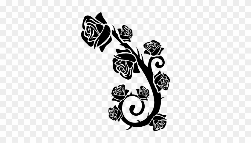 You Are About To Download The Roses Branch Ornament - Rose Symbol Png #1229624