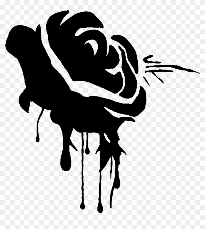 Black Rose By Skedevilish-d6aarny - Black And White Rose Png #1229632