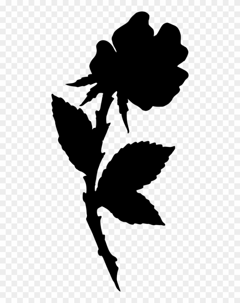 Free Png Rose Silhouette Png Images Transparent - Silhouette #1229644