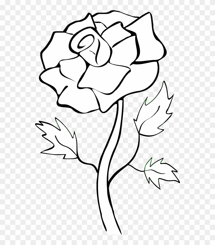 Rose Silhouette Cliparts - White Silhouette Flower Png #1229658