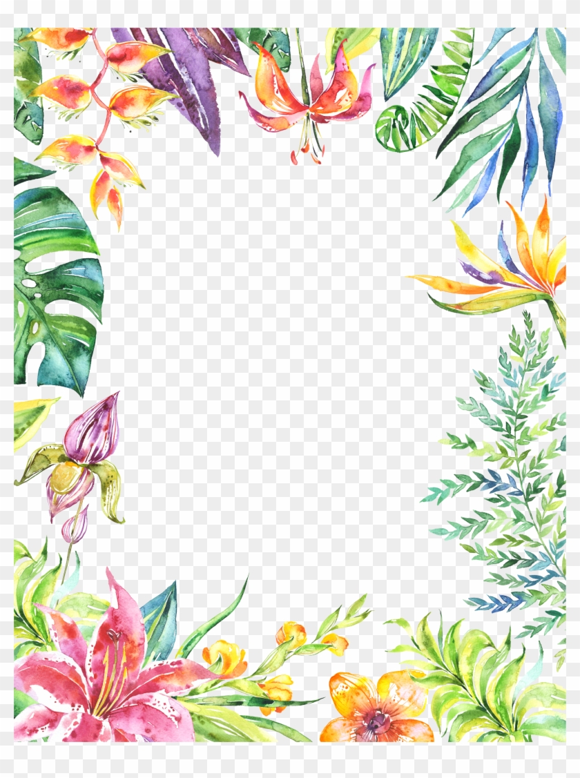 Watercolor Painting Floral Design Art - Watercolor Floral Background Png #1229728