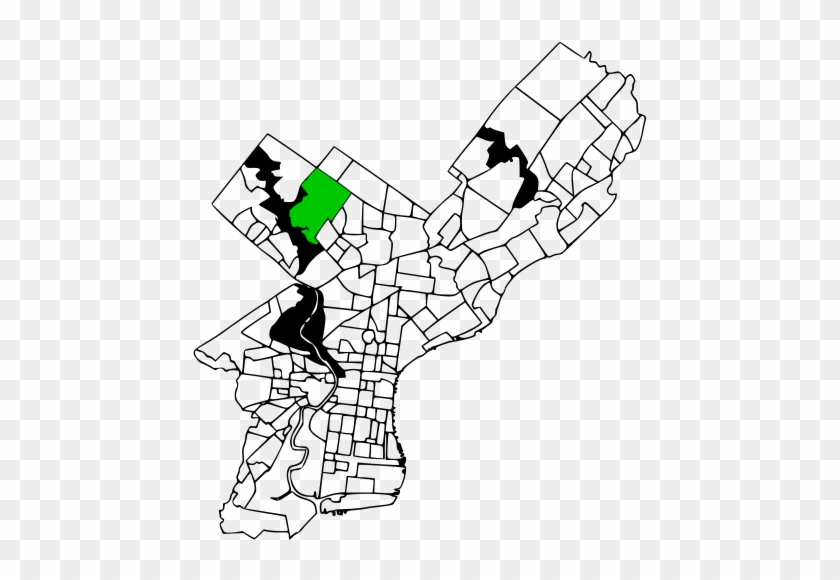 Neighborhood Of Philadelphia In Philadelphia County, - Mt Airy Philadelphia Map #1229729