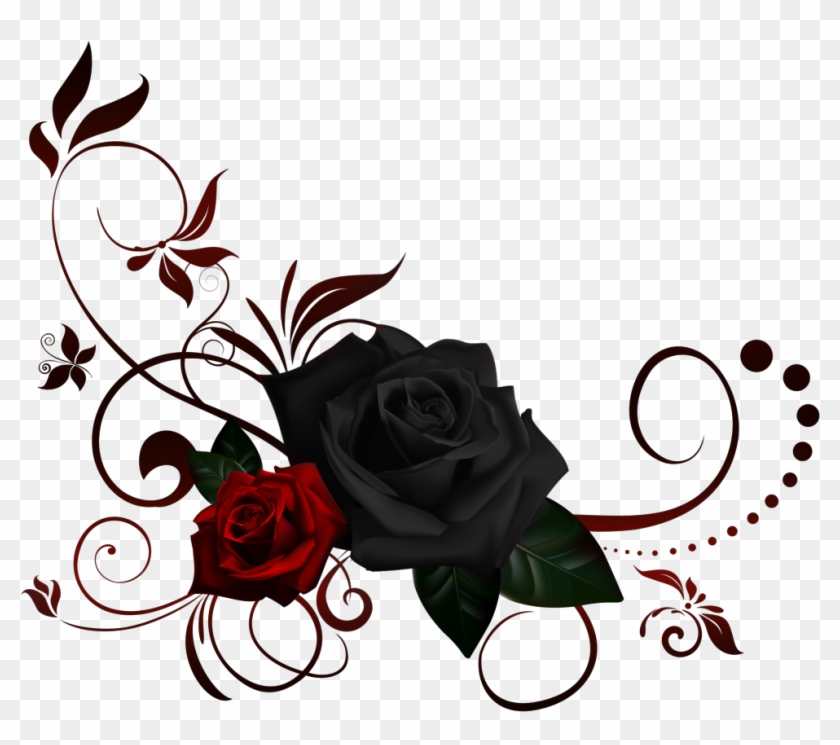 Red Rose Corner Border 992598 - Rose Border Transparent Background #1229772