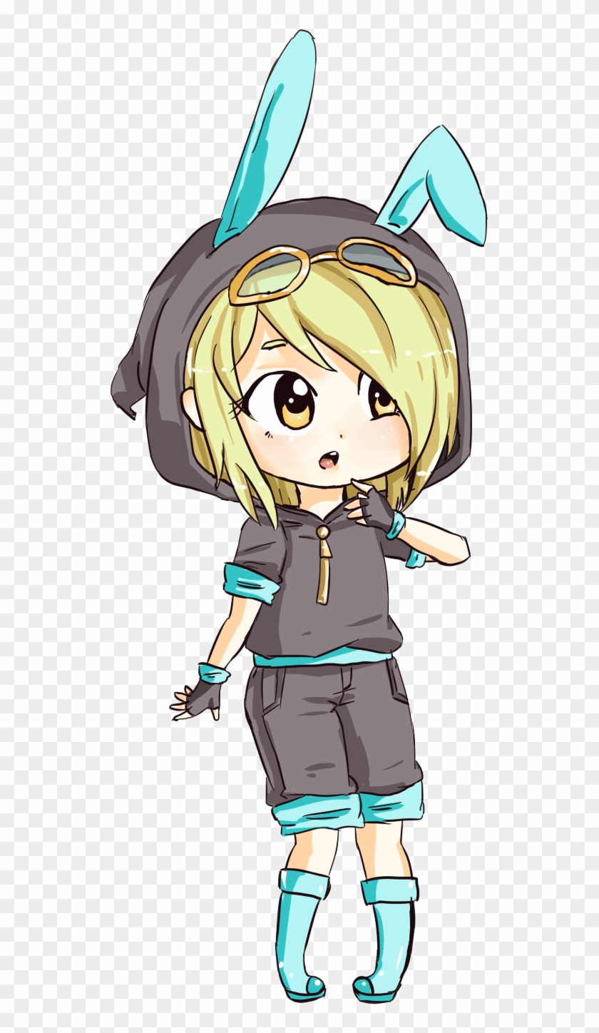 Haruliina, Boots, Bunny Ears, Chibi, Clothes, Costume, - Cartoon #1229822