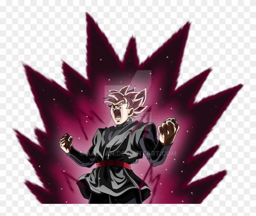 Goku Black Super Saiyan Rose Powering Up #1229890