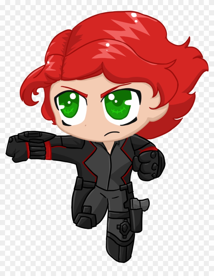 Related Clip Arts - Avenger Black Widow Chibi #1230024