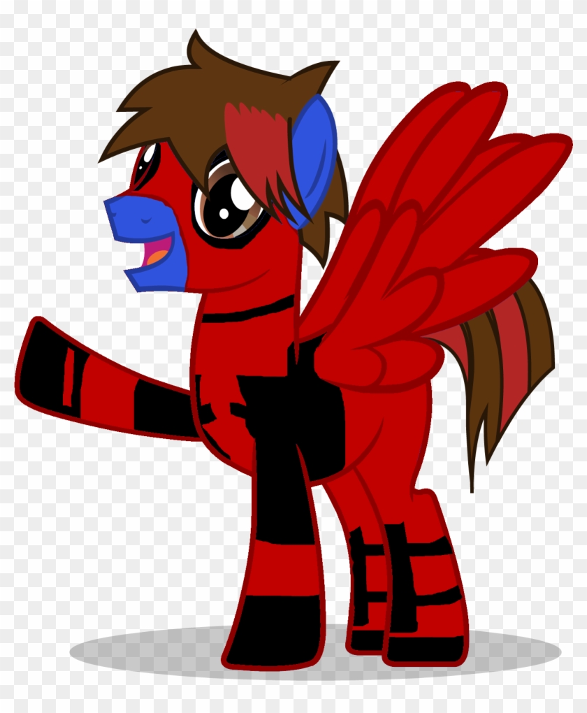 Deadpool Jordan By Jordan Da Lego Brony - My Little Pony: Friendship Is Magic Fandom #1230033