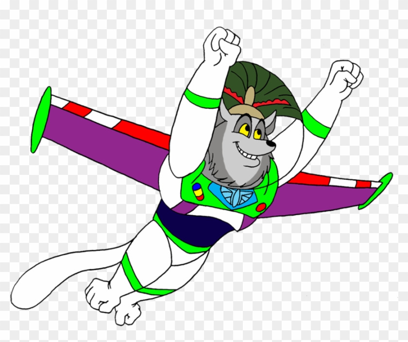 Space Ranger King Julien Flying By Lionkingrulez - Space Rangers Flying #1230081