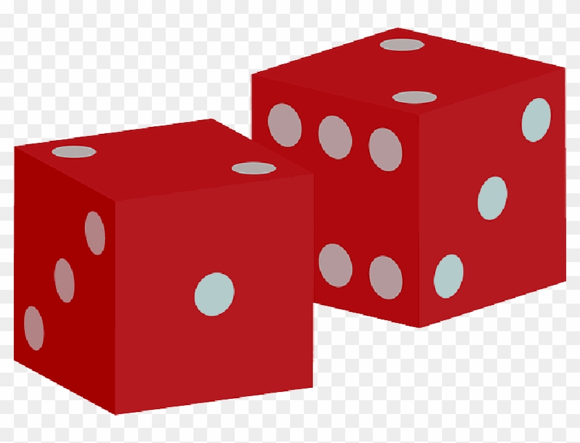 Dices, Red, Game, Luck, Gambling, Cubes, Numbers - Free Clip Art Dice #1230165