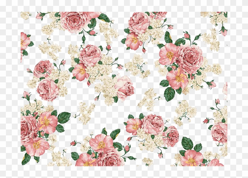 Free Vintage Flower Wallpaper Tumblr - Vintage Floral Pink Background #1230304