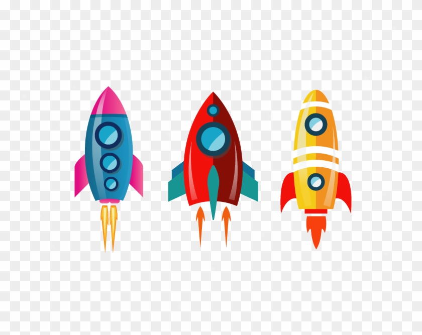 Outer Space Spacecraft Rocket Spaceship Flight - E-graphic Design Inc Space Rocket And Stars Wall Decal #1230317