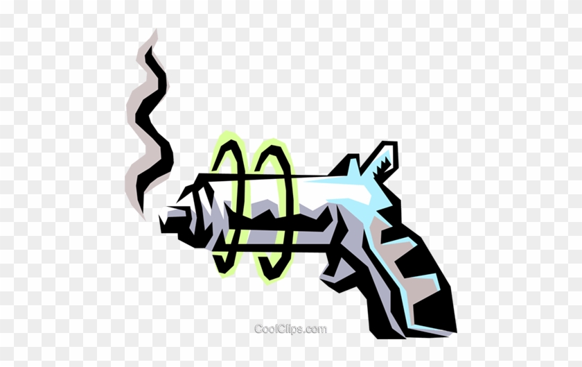 Toy Laser Gun Royalty Free Vector Clip Art Illustration - Graphic Design #1230331