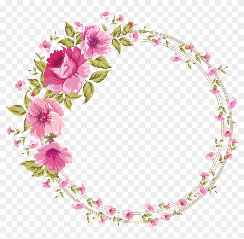 Pink Flowers Rose Clip Art - Etiquetas Para Imprimir Flores - Free  Transparent PNG Clipart Images Download