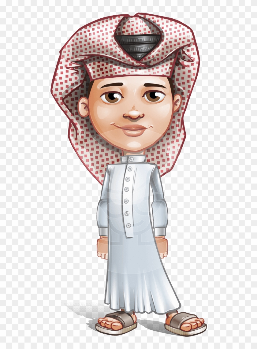 Nabil Aka Noble Boy - Muslim Man Cartoon Png #1230502