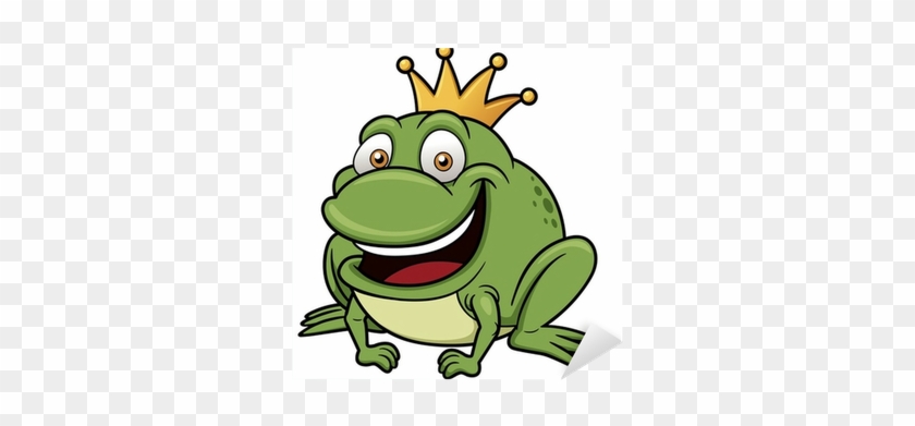 Vector Illustration Of Cartoon Frog Prince Sticker - Toad Images Cartoon #1230528