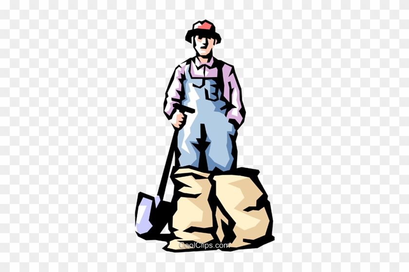 Farmer Royalty Free Vector Clip Art Illustration - Clip Art #1230641