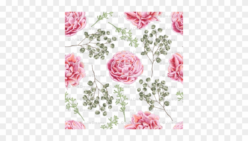 Peony And Rose - Elegant Pink Peony Flowers Closeup Shower Curtain #1230750