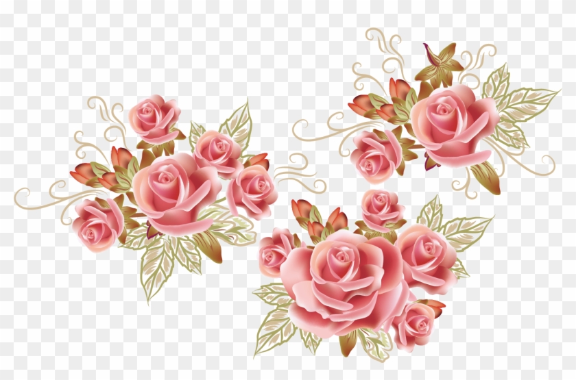 Rose Flower Drawing Pattern - Rose Flower Patten Background #1230752