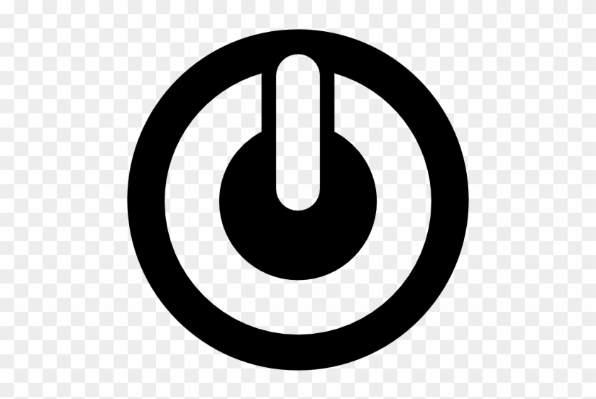 Shutdown Button Clipart Black - Registered Trademark #1230791